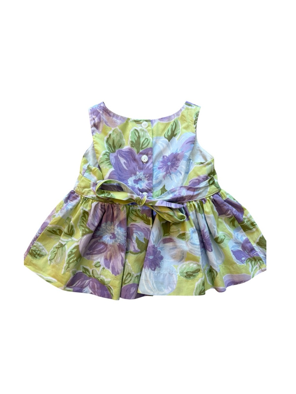 Janie and Jack Baby Girl Summer Floral Easter 2010 Dress 6-12M 100% Cotton - Picture 2 of 5